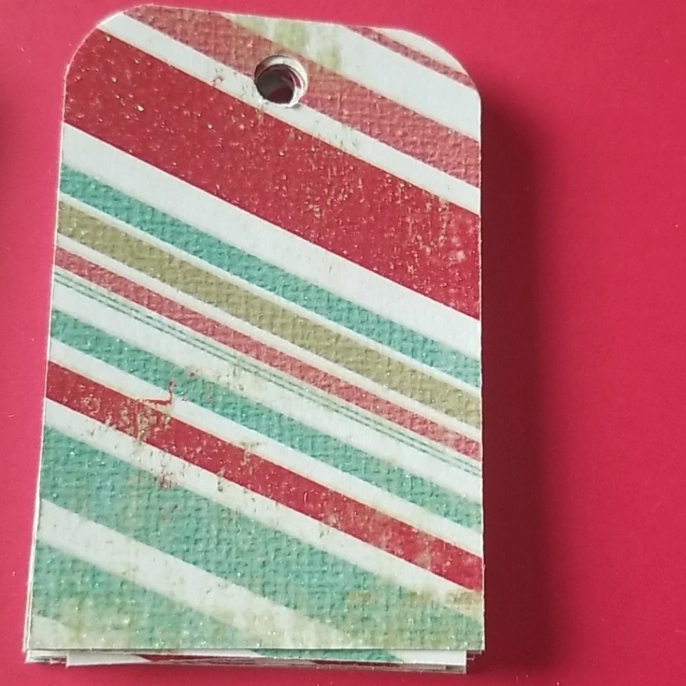 48 Hand Cut Cardstock Christmas Gift Tags Blank Back
